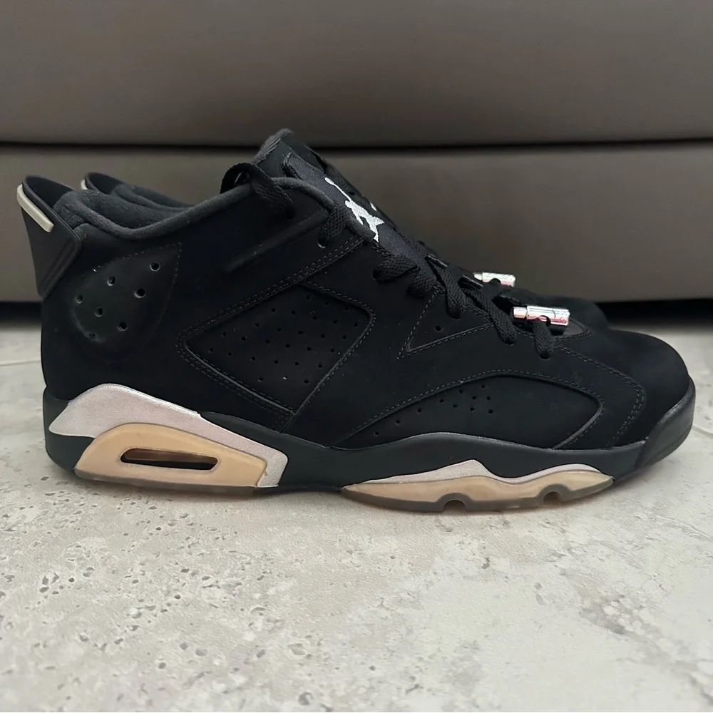 Jordan 6 Retro Low Chrome Sneaker Size 11.5 Men